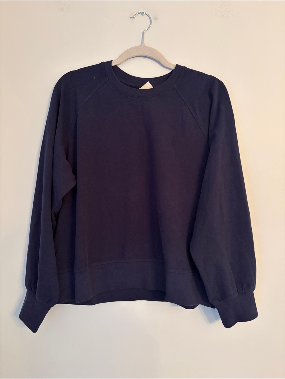 Pact Women's Navy Organic Cloudknit Crewneck Sweatshirt Size Medium